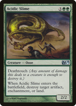 Acidic Slime #161 (Foil) (MP) Magic 2011 M11 Magic MTG - Image 1