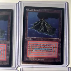 (4) Volcanic Island Beta Proxies Dual Lands Playset MTG / Magic the Gathering - Image 3