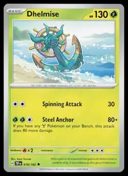 Dhelmise UC Temporal Forces TEF 019/162 Pokemon NM 2024 - Image 1