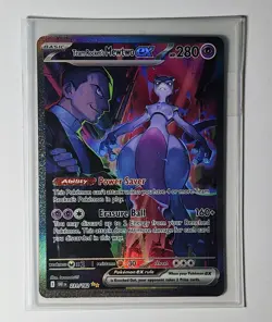 Pokemon TCG Team Rockets Mewtwo EX 231/182 Full Art Destined Rivals - Image 1