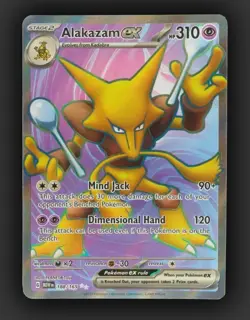 Pokemon TCG Card Alakazam ex 188/165 Scarlet & Violet 151 Ultra Rare - NM - Image 1