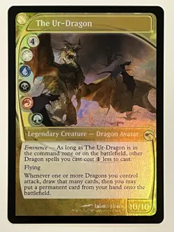 The Ur-Dragon (Future Sight) Secret Lair Drop Rainbow Foil MTG NM - Image 1