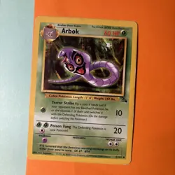 Pokemon TCG Arbok #31 Fossil Heavy Play Wizards Of The Coast Vintage WOTC - Image 1