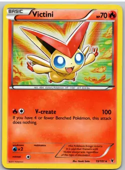 Victini 15/101 Holo Rare Noble Victories Pokemon - Image 1