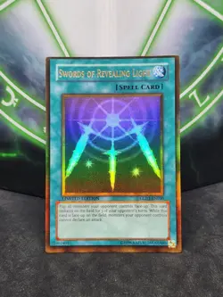 Yugioh Swords of Revealing Light GLD1-EN030 Gold Rare LP - Image 1