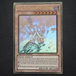 Yu-Gi-Oh! Konami Gorz the Emissary of Darkness GLD5-EN024 LE Gold Rare Foil - Image 1