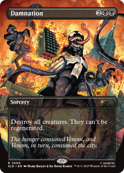 Damnation PRESALE 🔥 COLORS NonFOIL 🔥 MTG NM Venom Spider-Man Secret Lair - Image 1