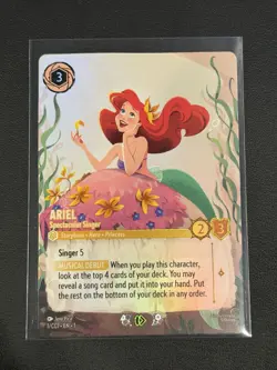 Disney Lorcana Ariel Spectacular Singer 1/CC1 Heroine Curator Collection Promo - Image 1