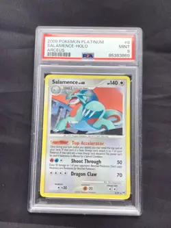 Pokemon Cards: Platinum Arceus Rare Holo: Salamence 8/99 PSA 9 - Image 1