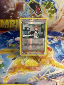 Brigette 134/162 Reverse Holo Pokemon Card Breakthrough - Image 1