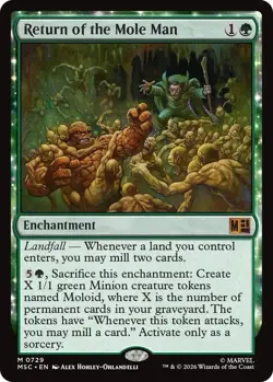 Return of the Mole Man (Commander: Marvel Super Heroes) - NM Pack Fresh MTG - Image 1