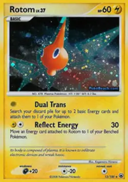 Rotom - 13/100 - Holo Rare PL/MP, English Pokemon Majestic Dawn - Image 1
