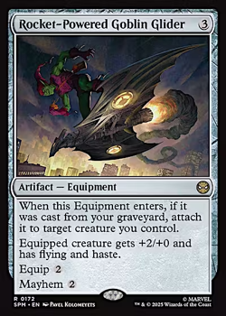 Rocket-Powered Goblin Glider - MtG Spider-Man - NM - Image 1