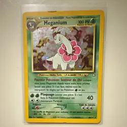 French Meganium 10/111 Neo Genesis Holo Rare 100 HP Stage 2 (French) 2001 - Image 1