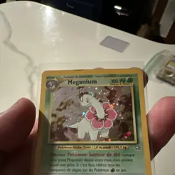 French Meganium 10/111 Neo Genesis Holo Rare 100 HP Stage 2 (French) 2001 - Image 3
