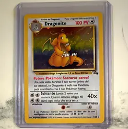 Dragonite 4/62 Fossil Holo Rare w/SWIRL💫 Stage 2 WOTC (Italian, 2000) - Image 1