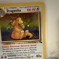 Dragonite 4/62 Fossil Holo Rare w/SWIRL💫 Stage 2 WOTC (Italian, 2000) - Image 3