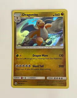 The Pokemon Company Dragonite 160 HP Sun & Moon Cosmos Holo Rare 96/149 Eng 2017 - Image 1
