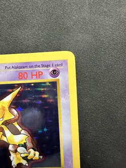 Pokemon TCG Base Set 1st Edition Alakazam Shadowless - Image 4