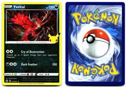 YVELTAL 019/025 RARE CELEBRATIONS POKEMON NM - Image 3