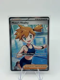 Misty's Vitality 111/084 Pitch Black Trainer-Supporter Full Art Holo Ultra Rare - Image 1
