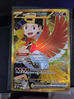 Pokemon TCG Destined Rivals #239/182 Ethan's Ho-Oh EX Hyper Rare NM - Image 1