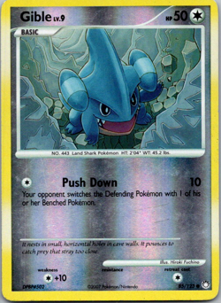 Gible - 85/123 - Common - Reverse Holo - Mysterious Treasures #85 Pokemon TCG - Image 1