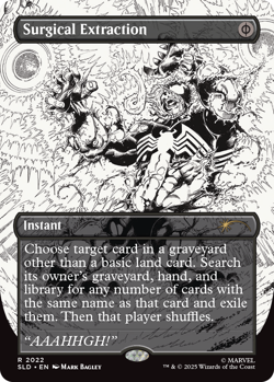 Surgical Extraction PRESALE 🔥 INKS NonFOIL 🔥 MTG Venom Spider-Man Secret Lair - Image 1