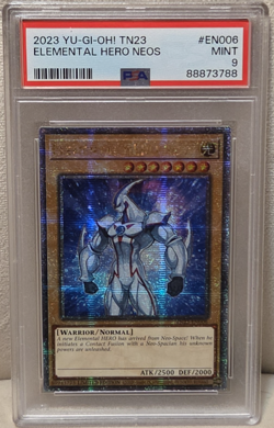 Yu-Gi-Oh! Elemental HERO Neos TN23-EN006 Quarter Century Secret Rare PSA 9 - Image 1