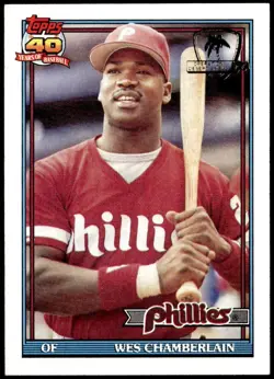1991 Topps #603 Wes Chamberlain Desert Shield F5 - Image 1