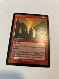 MTG Flame Jet Urza's Destiny Foil Played (Z) - Image 1