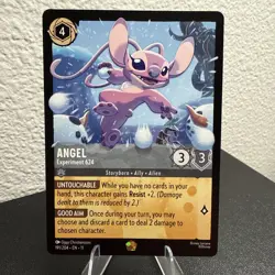 Angel Experiment 624 Lorcana Winterspell Legendary Non Foil NM 191/204 - Image 1