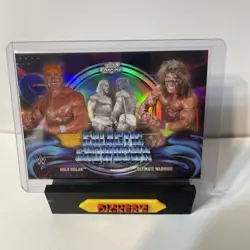 Hulk Hogan Ultimate Warrior 2026 Topps Chrome Cosmic WWE Galactic Showdown GS-12 - Image 1