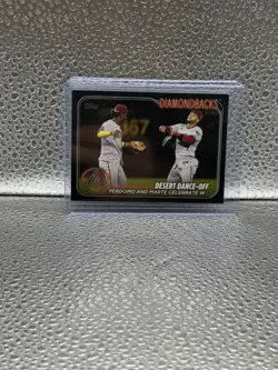 2024 Topps #190 Desert Dance-Off Arizona Diamondbacks BLACK /73 - Image 1
