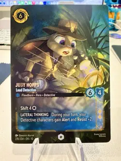 Judy Hopps Lead Detective Enchanted 235/204 Lorcana Whispers in the Well - Image 1