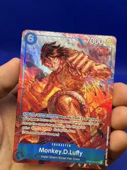 One Piece Paramount War Monkey D Luffy OP02-062 Alternate Alt Art NM - Image 2