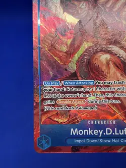 One Piece Paramount War Monkey D Luffy OP02-062 Alternate Alt Art NM - Image 5