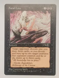 Fatal Lore - Alliances (ALL) - Magic: The Gathering - MTG - NM - Vintage - Image 1