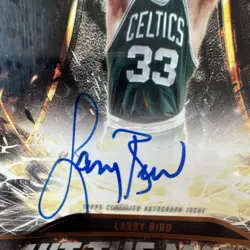 2025 Topps 3 Larry Bird 🔥SSP /25🔥 Bronze Hit the Mark Auto #HM-LB Celtics - Image 3