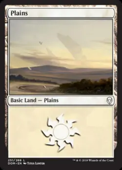 Plains (251) - Near Mint MTG Dominaria - Image 1