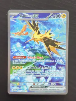 Pokemon TCG Zapdos ex Scarlet & Violet-151 202/165 Holo Special Illustration - Image 1