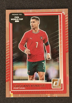 2026 Panini Donruss Road to FIFA World Cup Cristiano Ronaldo Portugal Bronze #91 - Image 1