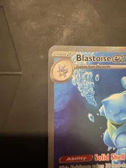 Pokemon TCG Blastoise ex 200/165 Scarlet & Violet-151 Hyper Rare Holo Full Art - Image 5