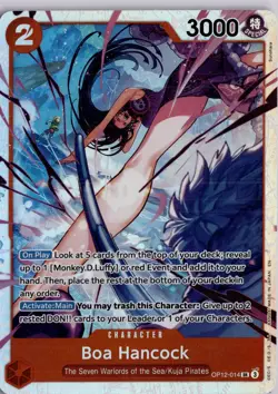One Piece Legacy of the Master OP12-014 Boa Hancock Trading Card TCG - Image 1