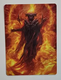 MTG LORD OF THE RINGS ART CARD 21 SAURON DARK LORD 31 MOUNTAIN 66 PIPPIN WARDEN - Image 3