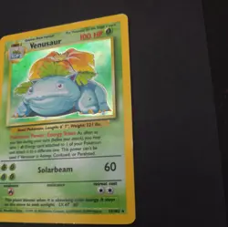 Venusaur Base Set Holo Rare Card 15/102 1999 WOTC Pokemon TCG - HP/DAMAGED - Image 5