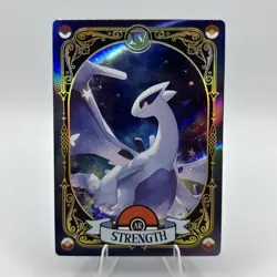 Pokemon Mengka 2.0 - Lugia AR 4 / IV " Strength" Tarot Card - Chinese Non TCG - Image 1