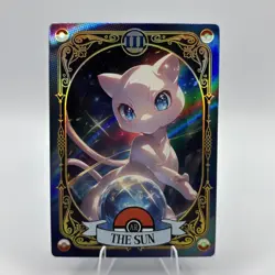 Pokemon Mengka 2.0 - Mew AR 3 / III " The Sun" Tarot Card - Chinese Non TCG - Image 1