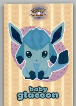 Let's Go Eevee Database - Baby Glaceon - Pokemon Cracked Ice Card - Image 1