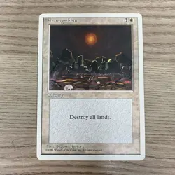 ARMAGEDDON 4TH EDITION CARD CCG MAGIC THE GATHERING MTG 1995 WHITE SORCERY - Image 1